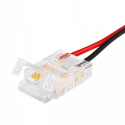 Złączka do taśmy LED COB 10mm zatrzask podwójna z kablem-5904703021605