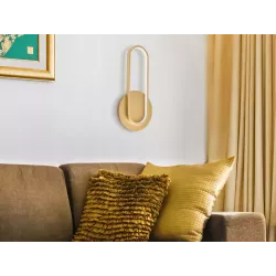 KINKIET ŚCIENNY LED GOLDIMO 13W 43CM ZŁOTY 4000K NOWOCZESNA LAMPA-5904703020912