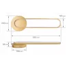 KINKIET ŚCIENNY LED GOLDIMO 18W 43CM ZŁOTY 4000K NOWOCZESNA LAMPA-5904703020929