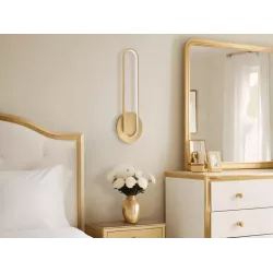 KINKIET ŚCIENNY LED GOLDIMO 18W 43CM ZŁOTY 4000K NOWOCZESNA LAMPA-5904703020929