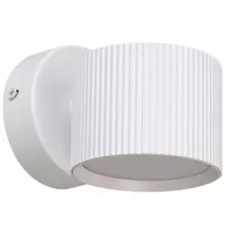Lampa ścienna kinkiet biały okrągły do salonu sypialni biura - ORBIN-5904703021735