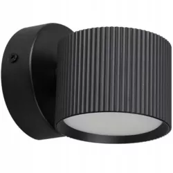 Lampa ścienna kinkiet czarny okrągły nowoczesny do salonu sypialni - ORBIN-5904703021728