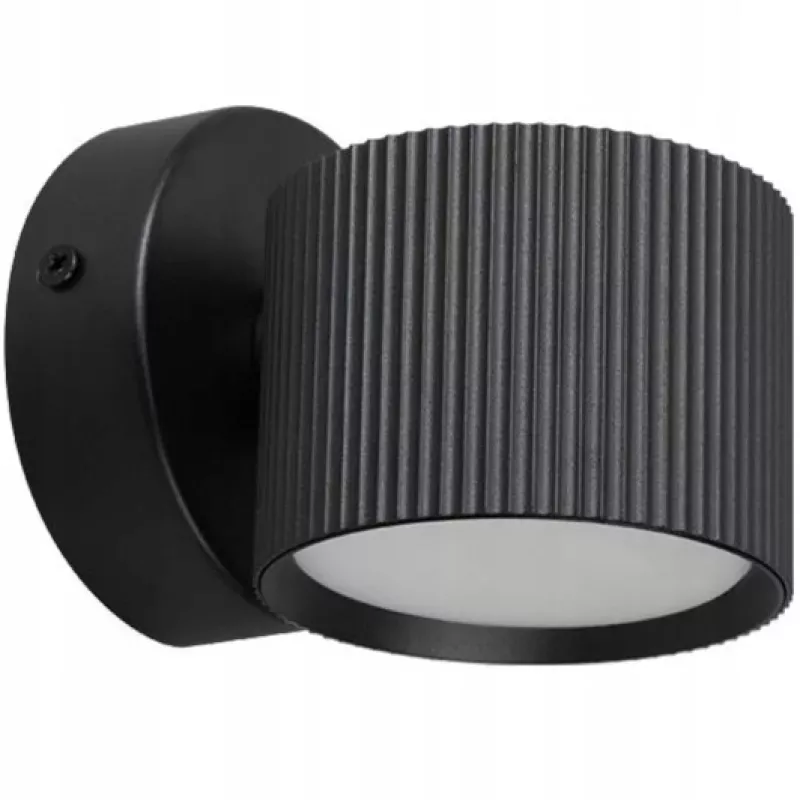 Lampa ścienna kinkiet czarny okrągły nowoczesny do salonu sypialni - ORBIN-5904703021728