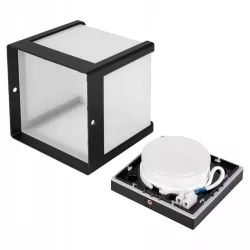 Kinkiet zewnętrzny ścienny lampa ogrodowa oprawa GX53 LED elewacyjna CZARNA-5904703019749