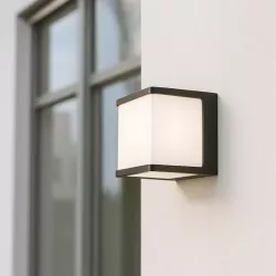 Kinkiet zewnętrzny ścienny lampa ogrodowa oprawa GX53 LED elewacyjna CZARNA-5904703019756