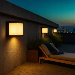 Kinkiet zewnętrzny ścienny lampa ogrodowa oprawa GX53 LED elewacyjna CZARNA-5904703019756