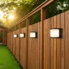 Kinkiet zewnętrzny ścienny lampa ogrodowa oprawa GX53 LED elewacyjna CZARNA-5904703019756