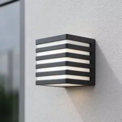 Kinkiet zewnętrzny ścienny lampa ogrodowa oprawa GX53 LED elewacyjna CZARNA-5904703019763