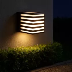 Kinkiet zewnętrzny ścienny lampa ogrodowa oprawa GX53 LED elewacyjna CZARNA-5904703019763
