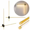 Lampa ścienna LED kinkiet ścienny wewnętrzny 2x 60cm złoty-5904703022077