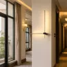 Lampa ścienna LED kinkiet ścienny wewnętrzny 2x 60cm złoty-5904703022077