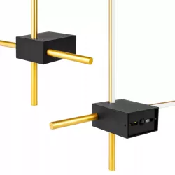 Lampa ścienna LED kinkiet ścienny wewnętrzny 2x 60cm złoty-5904703022077