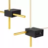 Lampa ścienna LED kinkiet ścienny wewnętrzny 2x 60cm złoty-5904703022077