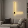 Lampa ścienna LED kinkiet ścienny wewnętrzny 2x 60cm złoty-5904703022077