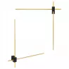 Lampa ścienna LED kinkiet ścienny wewnętrzny 2x 60cm złoty-5904703022077