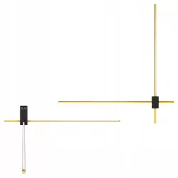 Lampa ścienna LED kinkiet ścienny wewnętrzny 2x 60cm złoty-5904703022077