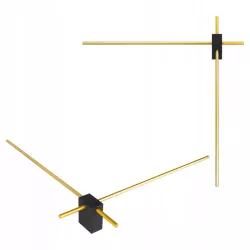 Lampa ścienna LED kinkiet ścienny wewnętrzny 2x 60cm złoty-5904703022077