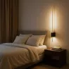 Kinkiet LED 9W 4000K złoty/czarny do salonu-5904703022091