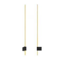 Kinkiet LED 9W 4000K złoty/czarny do salonu-5904703022091