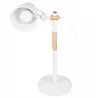 Lampka Na Biurko Biurkowa Nocna szkolna E27 LED DREWNO biała-5904703022688