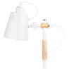 Lampka Na Biurko Biurkowa Nocna szkolna E27 LED DREWNO biała-5904703022688