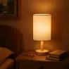 Lampka Na Biurko Biurkowa Nocna szkolna E27 LED DREWNO biała-5904703022695