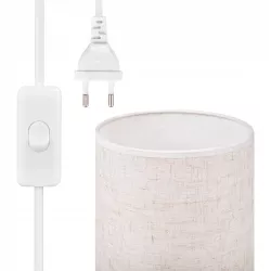 Lampka Na Biurko Biurkowa Nocna szkolna E27 LED DREWNO biała-5904703022695