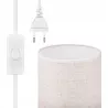Lampka Na Biurko Biurkowa Nocna szkolna E27 LED DREWNO biała-5904703022695