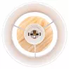 Lampka Na Biurko Biurkowa Nocna szkolna E27 LED DREWNO biała-5904703022695