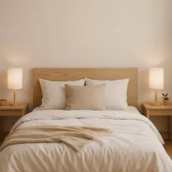 Lampka Na Biurko Biurkowa Nocna szkolna E27 LED DREWNO biała-5904703022695