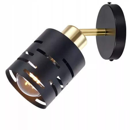 Kinkiet ścienny wewnętrzny lampa ścienna czarny E27 ruchomy LED-5904703023210
