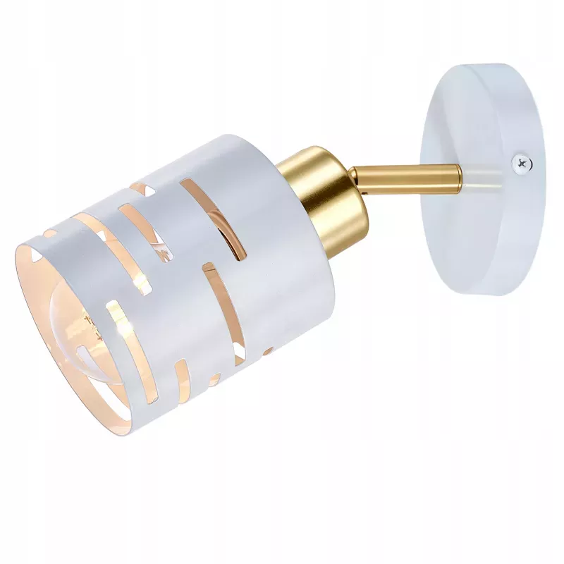 Kinkiet ścienny wewnętrzny lampa ścienna biały E27 ruchomy LED-5904703023203