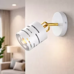 Kinkiet ścienny wewnętrzny lampa ścienna biały E27 ruchomy LED-5904703023203