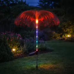 Lampki Solarne do Ogrodu Meduza 77cm LED Wbijane z Czujnikiem Wodoodporne-5904703023913