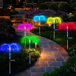 Lampki Solarne do Ogrodu Meduza 77cm LED Wbijane z Czujnikiem Wodoodporne-5904703023913