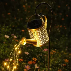 Lampki Solarne do Ogrodu Konewka 80cm LED Wbijane z Czujnikiem Wodoodporne-5904703023951