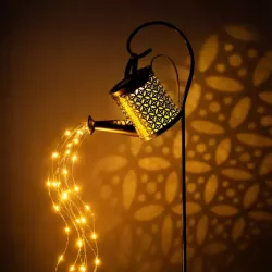 Lampki Solarne do Ogrodu Konewka 80cm LED Wbijane z Czujnikiem Wodoodporne-5904703023951