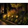 Lampka solarna do ogrodu 2x reflektor wbijany LED z Czujnikiem Wodoodporny-5904703029694