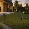Lampka solarna do ogrodu 2x reflektor wbijany LED z Czujnikiem Wodoodporny-5904703029694