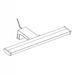 Kinkiet LED łazienkowy do łazienki Lampa nad lustro 8W 60cm ip44-5904703008569