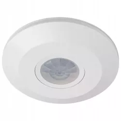 CZUJNIK RUCHU 360° na podczerwień sufitowy ULTRA PŁASKI LED SLIM-5903002035603