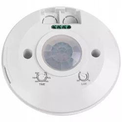 CZUJNIK RUCHU 360° na podczerwień sufitowy ULTRA PŁASKI LED SLIM-5903002035603