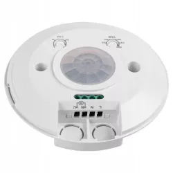 CZUJNIK RUCHU 360° na podczerwień sufitowy ULTRA PŁASKI LED SLIM-5903002035603