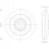 CZUJNIK RUCHU 360° na podczerwień sufitowy ULTRA PŁASKI LED SLIM-5903002035603