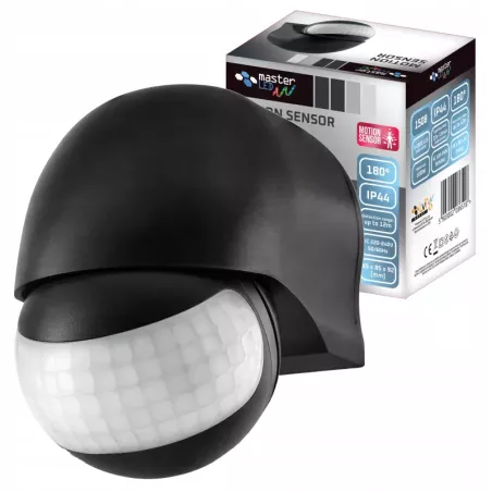 Czujnik RUCHU zmierzchu LED sensor PIR na podczerwień ścienny zewnętrzny-5903002036518