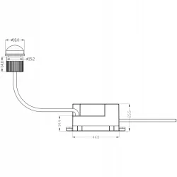 Czujnik RUCHU zmierzchu LED sensor PIR z kablem na podczerwień-5903002030264