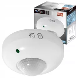CZUJNIK RUCHU LED zmierzchu PIR sufitowy na podczerwień regulowany-5903002030271