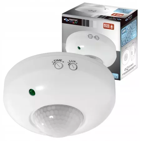 CZUJNIK RUCHU LED zmierzchu PIR sufitowy na podczerwień regulowany-5903002030271