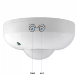 CZUJNIK RUCHU LED zmierzchu PIR sufitowy na podczerwień regulowany-5903002030271