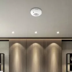 CZUJNIK RUCHU LED zmierzchu PIR sufitowy na podczerwień regulowany-5903002030271